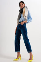 Q2 - Original 90s Flare Leg Jean in Mid Wash Blue