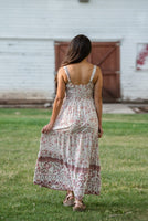 LIVING FREE BEAUTY - Original Boho Chic Floral Maxi Dress