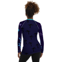 FIND YOUR COAST APPAREL - Original Women's Hawaiian Adventure Sea Skinz Performance Rash Guard UPF 40+