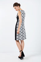 CONQUISTA FASHION - Original Black and White Sleeveless Dress