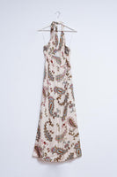 Q2 - Original Halter Neck Maxi Dress in Paisley Print