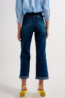 Q2 - Original 90s Flare Leg Jean in Mid Wash Blue