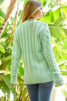 RIAH FASHION - Original Cable Sweater With Pockets