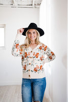 LIVING FREE BEAUTY - Original Floral Desires Open Cardigan