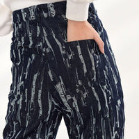 MARIGOLDSHADOWS - Original Takarra High Waist Denim Pants - Deep Blue