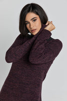 CONQUISTA FASHION - Original Aubergine Turtle Neck Dress