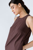 CONQUISTA FASHION - Original Brown Cotton Sack Dress