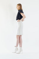 LE REUSSI - Original Power Woman- White Tweed Skirt