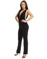 SKIVA - Original V-Neck Jumpsuit - Black