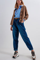 Q2 - Original Medium Blue Pleat Front Pegged Jeans