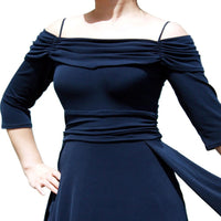 EVANESE INC. - Original Women's Plus Size Formal Long Evening Dress 3/4 Sleeves and Side Flare