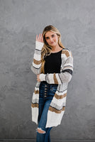 LIVING FREE BEAUTY - Original Best Part of Me Color Block Cardigan