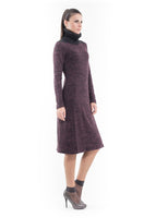 CONQUISTA FASHION - Original Wool Blend Polo Neck Dress