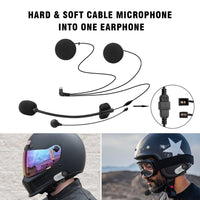 FREEDCONN - Original TCOM-SC Bluetooth Motorcycle Helmet Headset Intercom Interphone With LCD Screen FM Radio T-Com SC Communicator