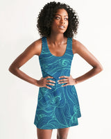 FIND YOUR COAST APPAREL - Original Women's Tidal Times Fun and Flirty Racerback Dress