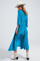 Q2 - Original Maxi Dress in Shimmer Blue