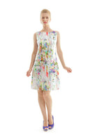 CONQUISTA FASHION - Original Floral Print Sleeveless Dress