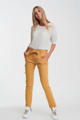 Q2 - Original Straight Cut Pants in Mustard