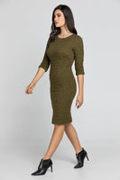 CONQUISTA FASHION - Original Khaki Jacquard Dress