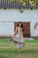 LIVING FREE BEAUTY - Original Boho Chic Floral Maxi Dress