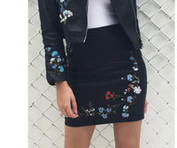 LUXURY AND ME - Original Embroidery Faux Leather Jacket