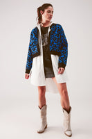 Q2 - Original Cardi in Blue Animal