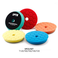 (Bulk Sales) SPTA 3"(80mm)/5"(125mm)/6"(150mm) Hex-Logic Car Sponge Polishing Buffing Pads for DA/RO/GA Auto Buffer Polisher