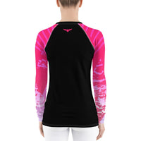 FIND YOUR COAST APPAREL - Original Women's Double Victory Sleeve Performance Rash Guard UPF 40+