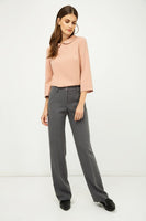 CONQUISTA FASHION - Original Classic Straight Trousers Grey