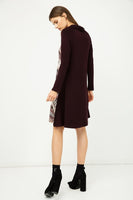 CONQUISTA FASHION - Original Line Print Dress With Turtle Neck