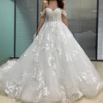 JANCEMBER - Original JA001 Applique Wedding Party Dresses Sweetheart A Line White Dress Plus Size Princess Wedding Dress 2022 белое платье свадебное DIGITAL OFFICE ELECTRONIC