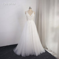 Original Boho Wedding Dresses Tulle Layers Real Photo A line Bohemia Beach Bridal Gown Drop Ship DIGITAL OFFICE ELECTRONIC