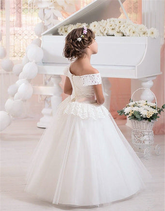 Original Formal Kids Flower Girl Dresses for Wedding First Communion Cap Sleeve for Party Birthday Princess Gown Toddler Pageant Dresses DIGITAL OFFICE ELECTRONIC