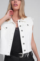 Q2 - Original Denim Vest in White