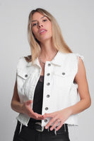 Q2 - Original Denim Vest in White