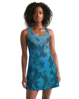 FIND YOUR COAST APPAREL - Original Women's Ocean Camo Casual Racerback Dress