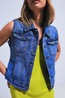 Q2 - Original Denim Midwash Waistcoat