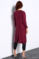 LAGEROSE - Original Night Dance Long Coat in Red