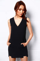 LAGEROSE - Original Dark Castle v Neck Dress