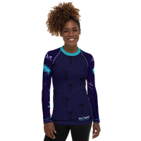 FIND YOUR COAST APPAREL - Original Women's Hawaiian Adventure Sea Skinz Performance Rash Guard UPF 40+