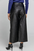 CONQUISTA FASHION - Original Black Faux Leather Culottes by Conquista Fashion