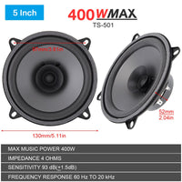 1 Piece Car Stereo Speakers 4 5 6 Inch Hifi Coaxial Automotive Speaker 300W 400W 500W Full Frequency Audio Music Loudspeaker