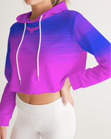 FIND YOUR COAST APPAREL - Original Women's Summer Eclipse Cropped Long Sleeve Hoodie