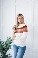 LIVING FREE BEAUTY - Original Cuddle Up Striped Sweater