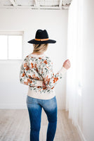 LIVING FREE BEAUTY - Original Floral Desires Open Cardigan