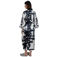 SHARON TATEM LLC - Original Oriental Design Maxi Satin Kimono Maxi Satin Kimono