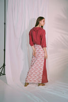 AKOSEE - Original Virtue Wrap Skirt in Claret