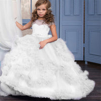 Original Flower Girl Dresses for Weddings Lace Ball Gown Girls Pageant Dresses First Communion Dress for Little Girls