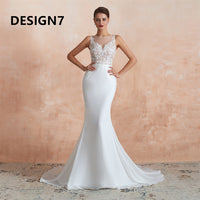 ENGERLA - Original 2022 Wedding Dress Long Sleeve Vestido De Noiva Robe De Mariée Mermaid White Dress Muslim Cheap Elegant Lace Wedding Dress