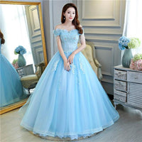 Original Quinceanera Dresses the Prom Short Sleeve Classic Off the Shoulder Noble Appliques Ball Gown Party Prom Formal Dress